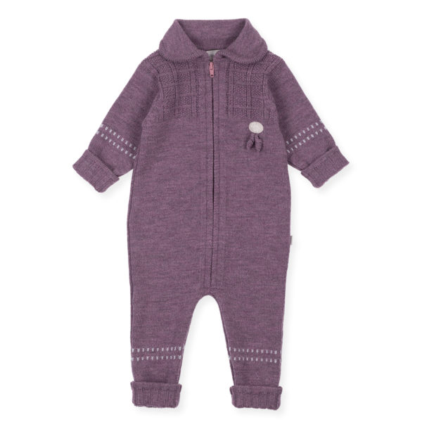 Lillelam_Sparkedress classic_plomme - Babysuit classic_plum 1