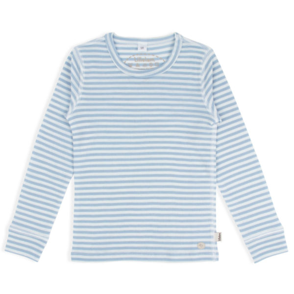 Lillelam_Ulltrøye striper_lyseblå