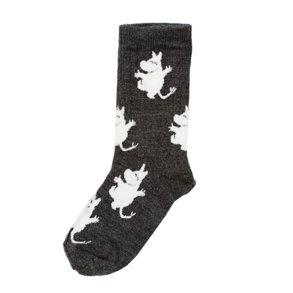 Lillelam_Ullsokk Mummi_mørkegrå