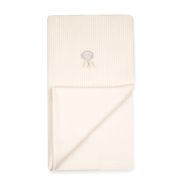 Lillelam_Pledd Baby Natur_kremhvit