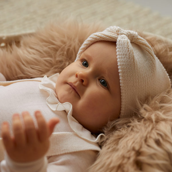 Baby Natur hodebånd_kremhvit