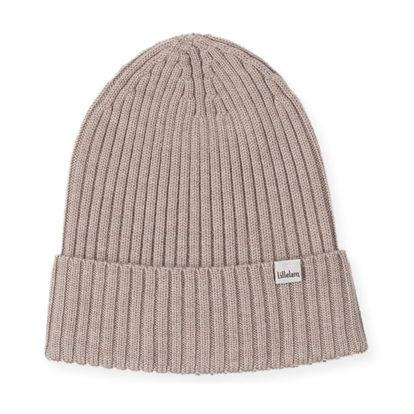 Lillelam_Lue ribb_beige - Hat rib_beige