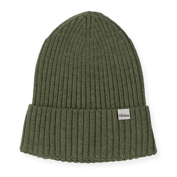 Lillelam_Lue ribb_oliven - Hat rib_olive