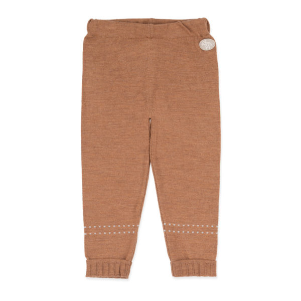 Trouser thin classic-golden brown-front
